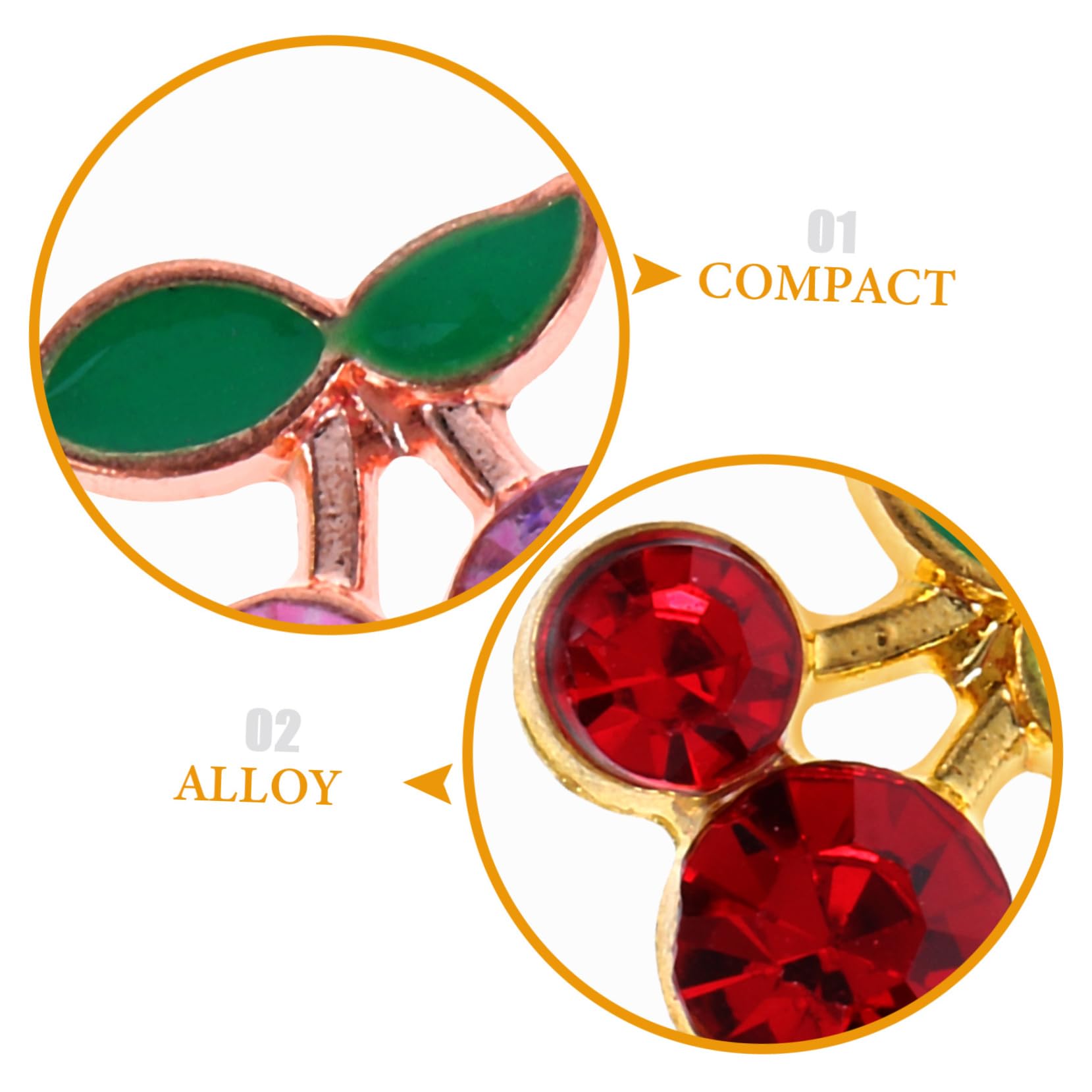 VICASKY 4 Set Ciondoli Per Unghie Decorazioni Per Nail Art Con Per Manicure Diy Per Feste E Speciali 32 Pezzi*4