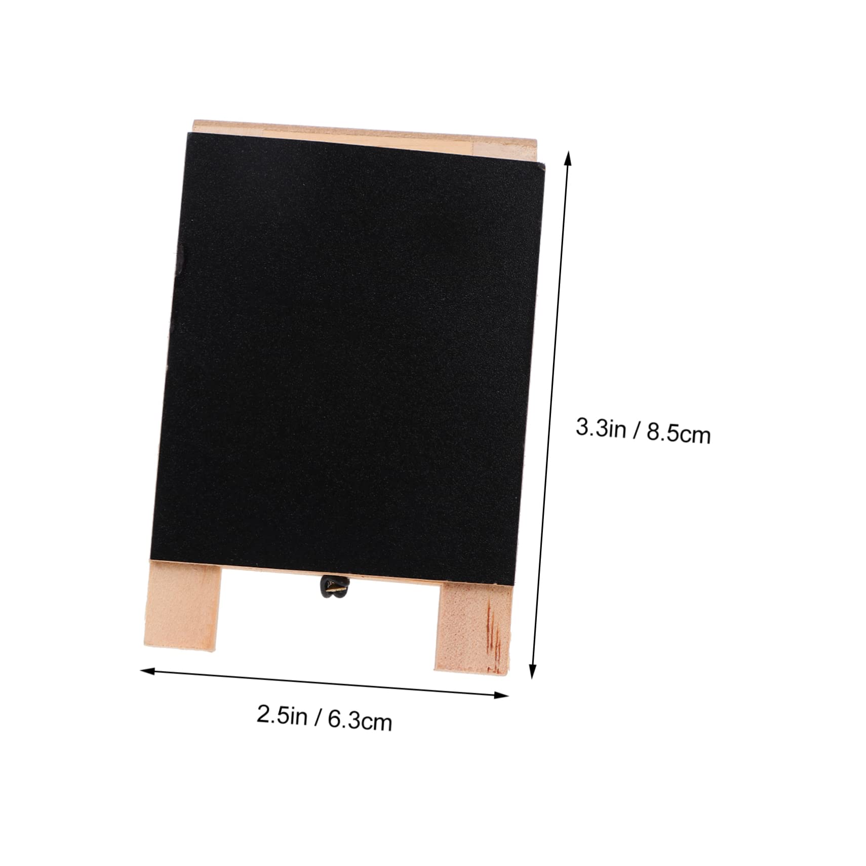 Uonlytech 1Pc Wooden Chalkboard Sign with Stand Double Sided Tabletop Blackboard Decorative Message Board for Home Restaurant and Events and Lightweight Design