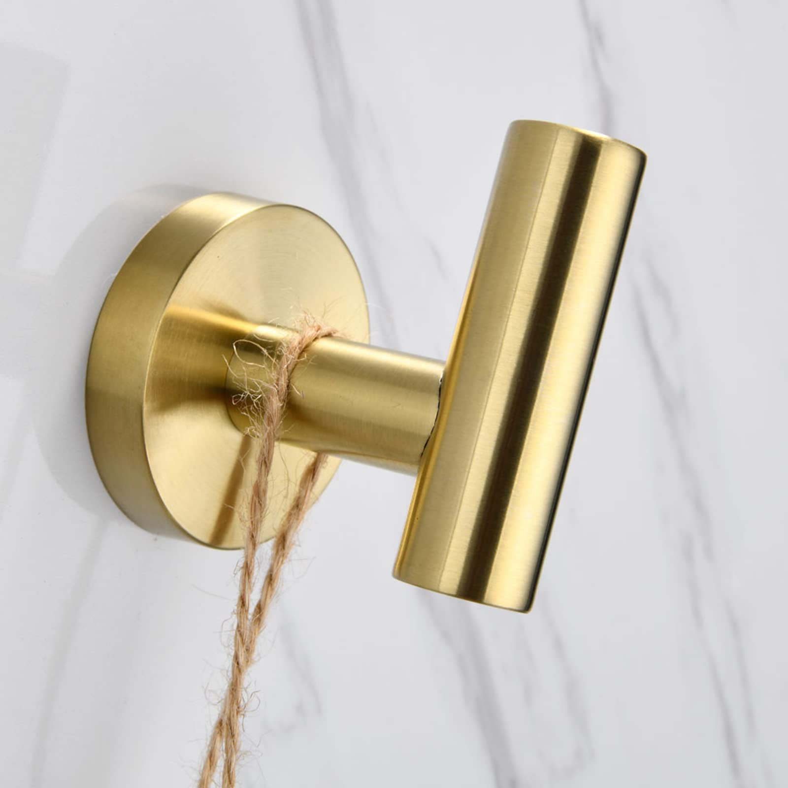 Lot de 4 patères, Porte-Manteaux muraux en Laiton, patère Moderne pour entrée de Salon, Chambre, Cuisine, Salle de Bain, etc.,C