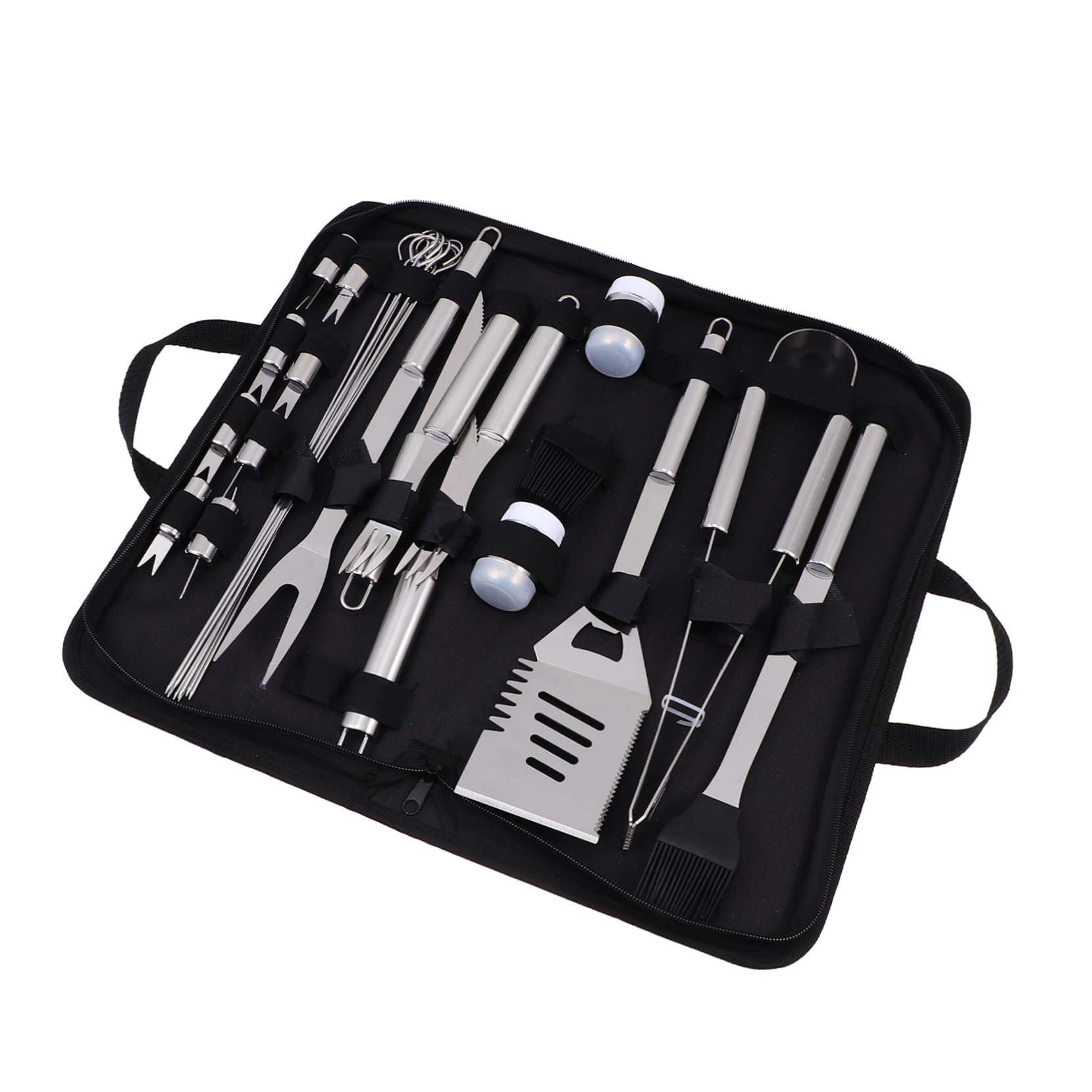 Kit ustensiles de barbecue en acier inoxydable complet TEHAUX pour grillades