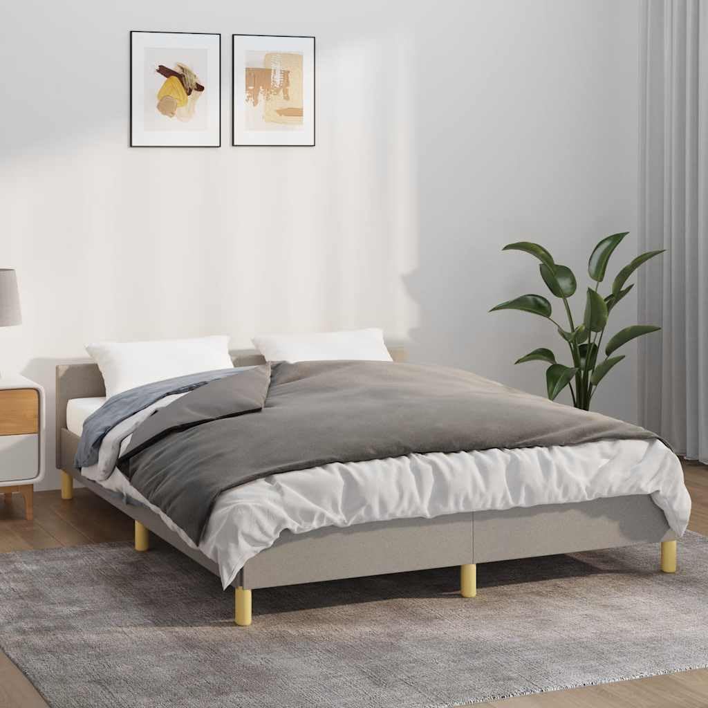 vidaXL Manta con Peso y con Funda Tela Gris 10 kg 140x200 cm