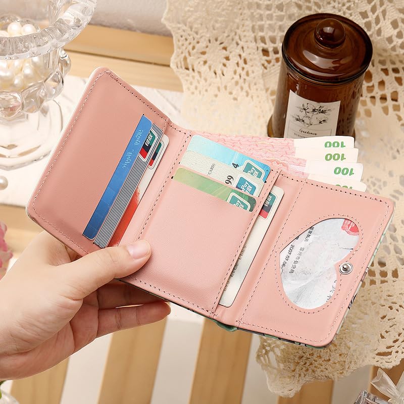 Cute Wallet Girls Coquette Accessories, Trendy Y2k Purse Cutecore Wallet Trifold Card Holder Aesthetic Card Cases (Puppy)3