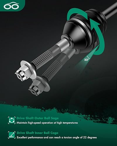 Vista 1038 de SCITOO 1333081 1333947 Eje CV trasero izquierdo derecho para 2016-2020 para Polaris General 1000 2017-2020 para Polaris General 4 1000 2015-2018