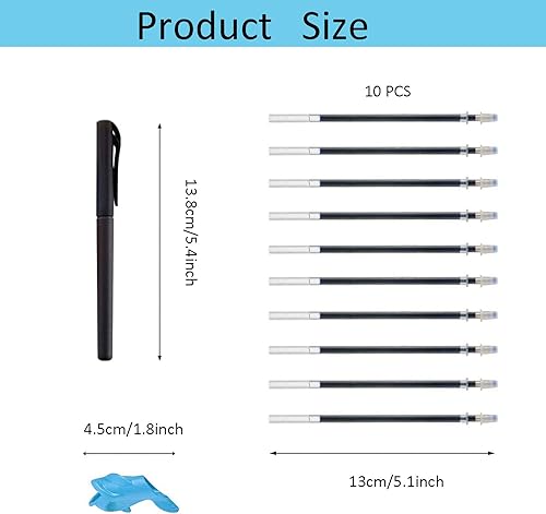 Miniatura 2 de Inks Auto Disappearing Magic Bolígrafos para niños, 10 bolígrafos de repuesto de tinta que desaparecen, mantiene tus paredes y muebles limpios