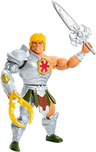 Miniatura 5 de Masters of the Universe Origins Figura de acción y accesorio, Rise of Snake Men Armor He-Man y mini libro de cómics, 5.5 pulgadas