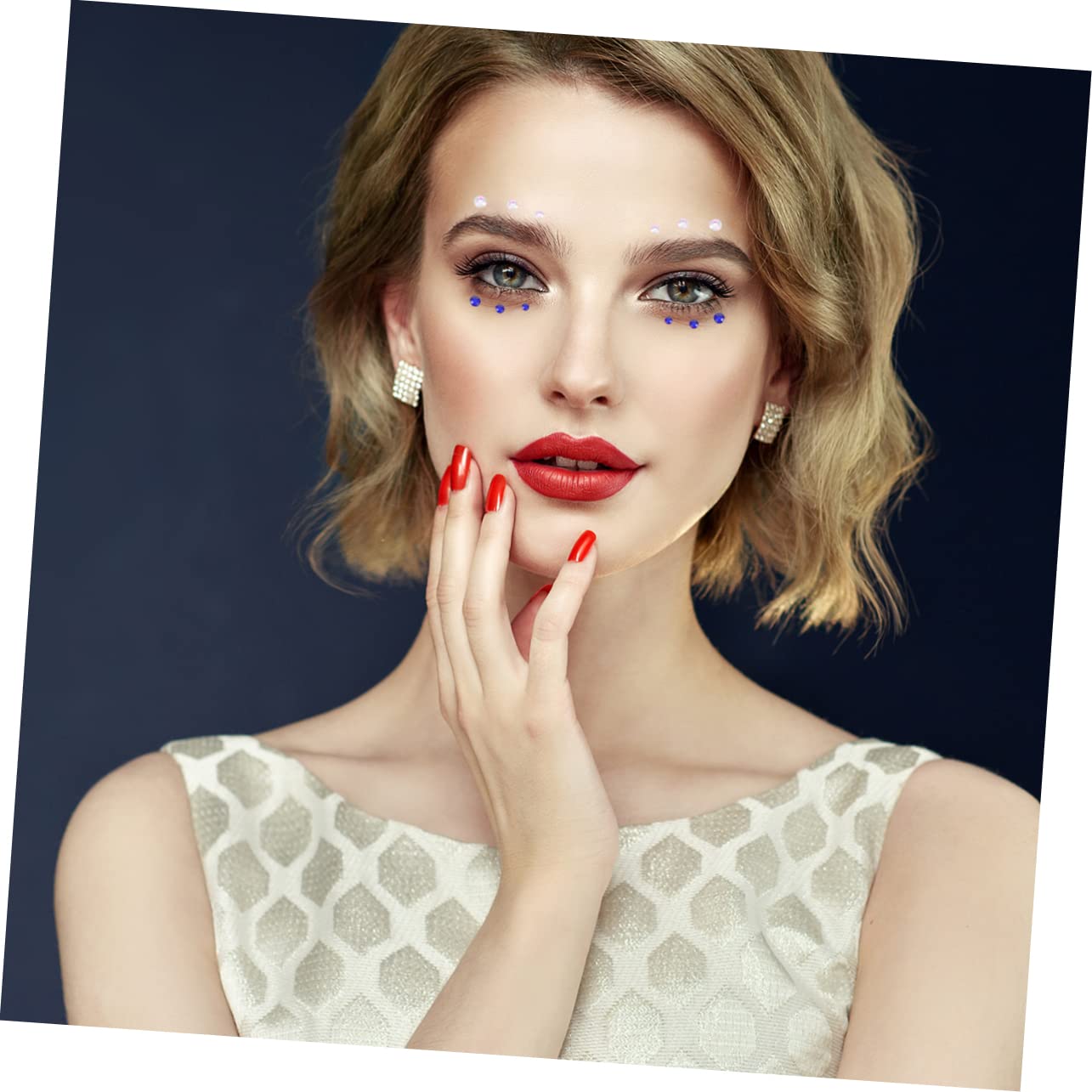 45hojas Pegatinas De Diamante Acrílico para Uñas De Autoadhesivas para Decoración De Uñas y Rostro Fiestas y Eventos