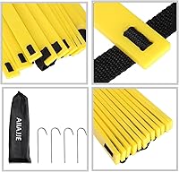 Vista 2 de AIIAJJE Agility Ladder Agility Training Ladder Speed 12 Rung 20ft with Carrying Bag