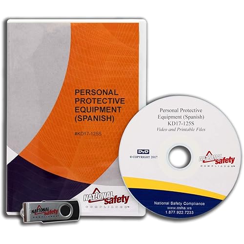 (2017 Spanish) Personal Protective Equipment Video Training Kit - Complies with OSHA standard 1910.132-136, 138 and 95 COMPLETE Training For UNLIMITED Employees W/ Certificates, Quiz, And More!