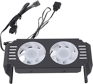 Memory Cooling Fan, ARGB Light Effect Memory Cooler Professional Computer Memory Module Heat Sink for DDR DDR2 DDR3 DDR4 DDR5 (Black) product image