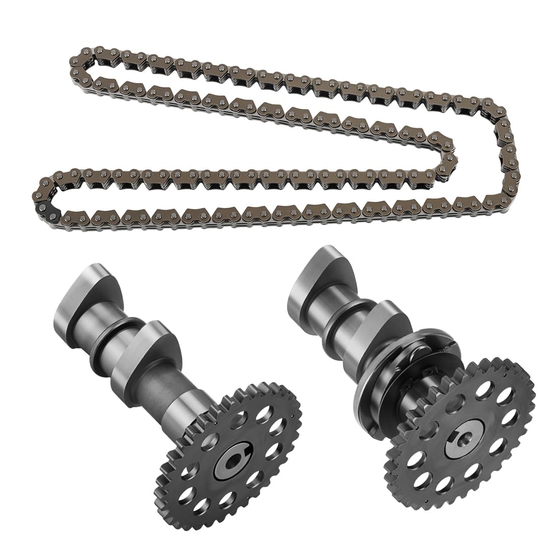 Árbol de Levas de Admisión y Escape con Cadena de Distribución para Suzuki QuadSport 400 Z LT-Z400 2003-2014, para Ka-wasaki KFX 400 2003-2006 12710-33H00 12720-33H00 12760-29F01