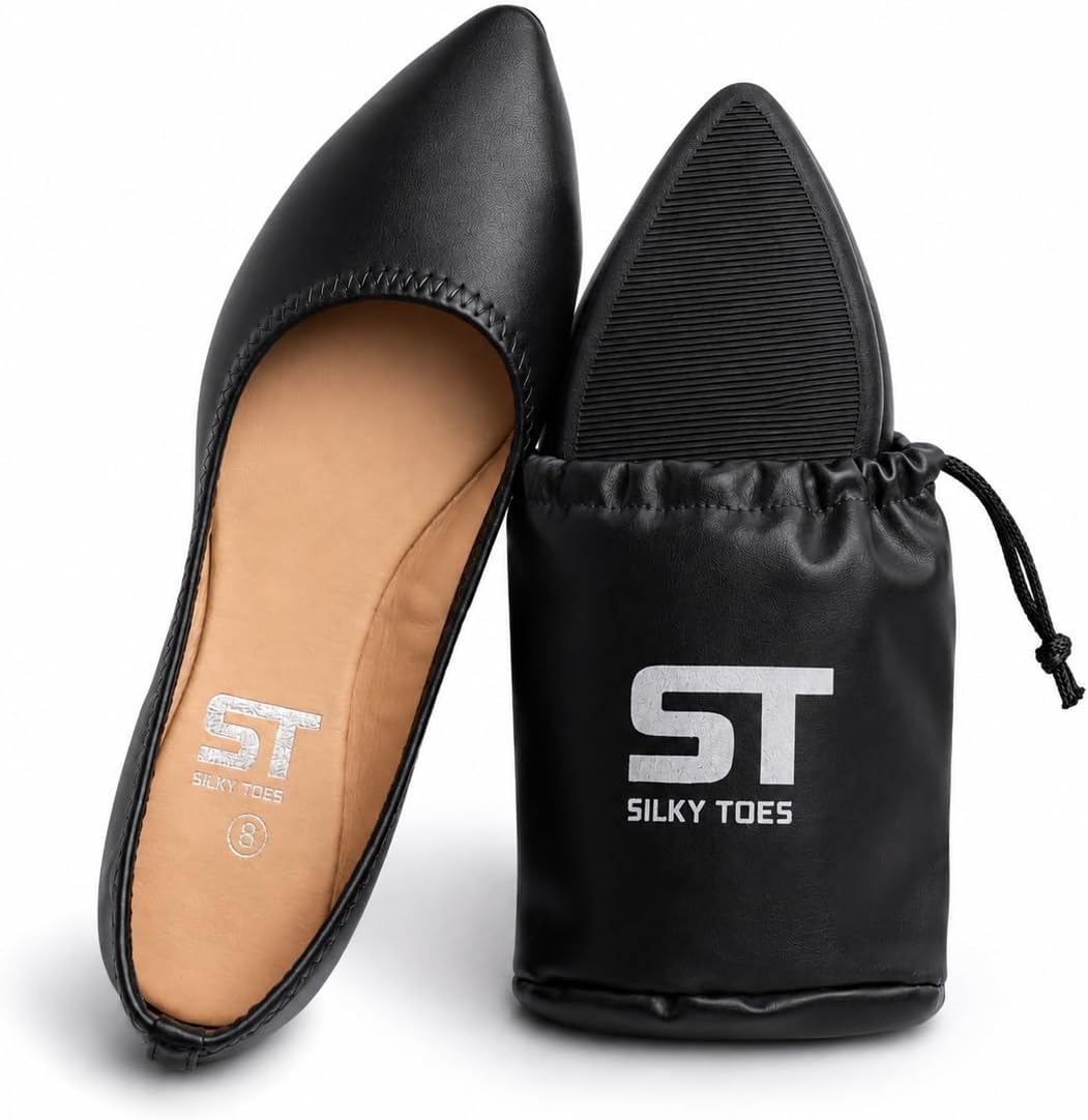 Foldable Flats for women, Casual Business Shoes for Travel, Office, Events