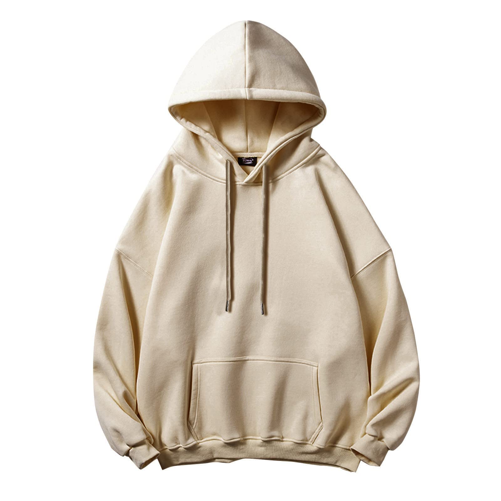 Sudadera básica de gran tamaño para hombre, tallas grandes, con hombros