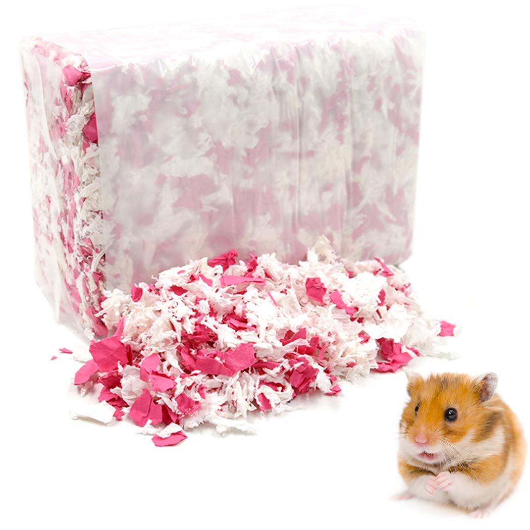 Dorakitten Small Pet Bedding Multifunctional Soft Odor Control Small Animals Bedding Hamster House Fillers for Hamster Nesting Paper Cotton