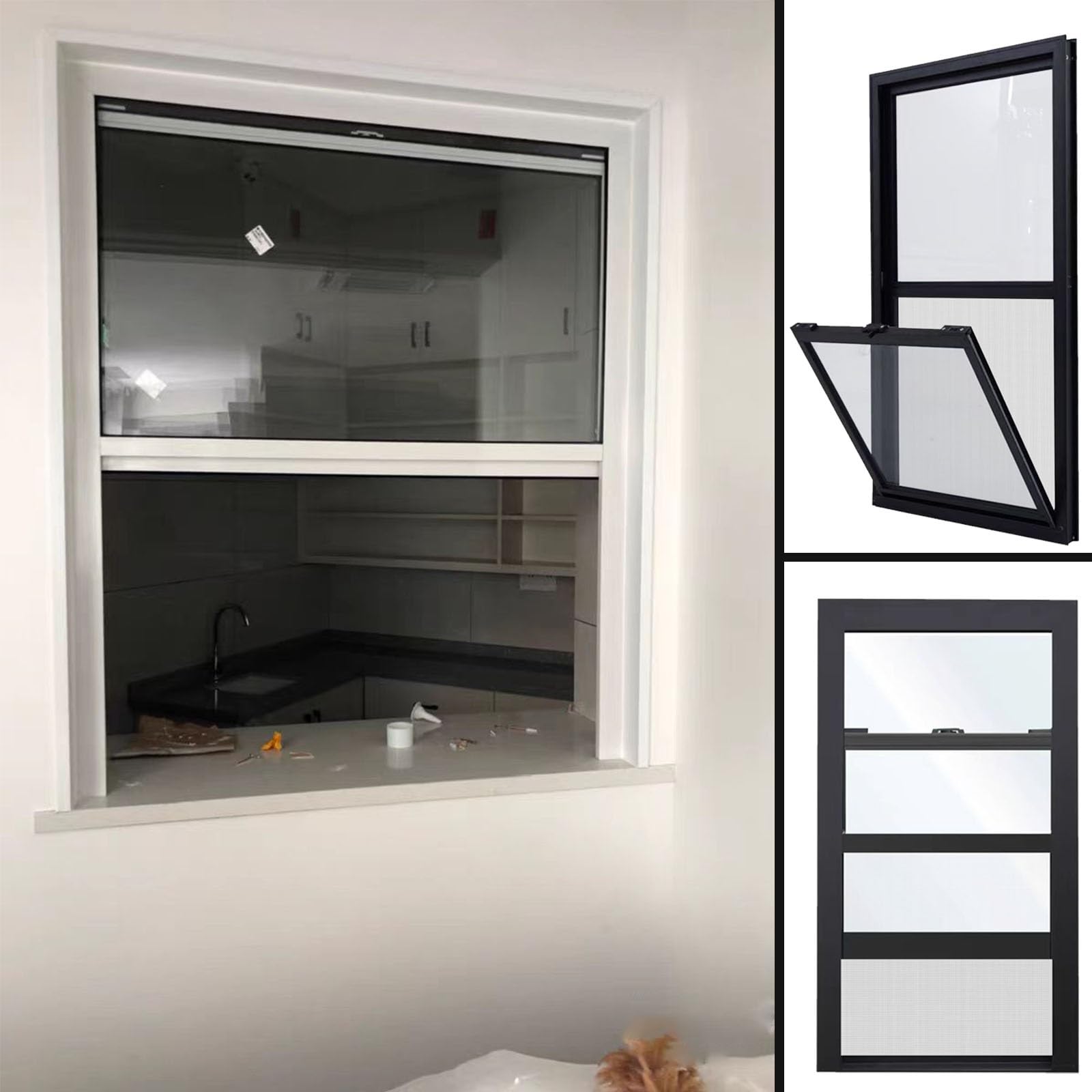 Ventana de sótano de 10x27 contra la humedad en baños y zonas cerradas