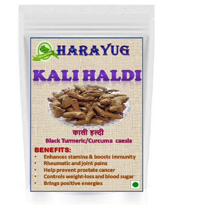 HARAYUG Kali Haldi - Narkachur - Nar Kachur- Nar Kachoor - Black Turmeric - Curcuma zerumbet (200 Gram)