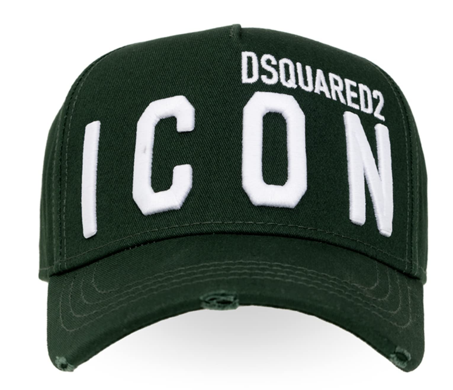 DSQUARED2 New Icon czapka bejsbolówka czapka czapka czapka New Model Green White, zielony, Rozmiar uniwersalny
