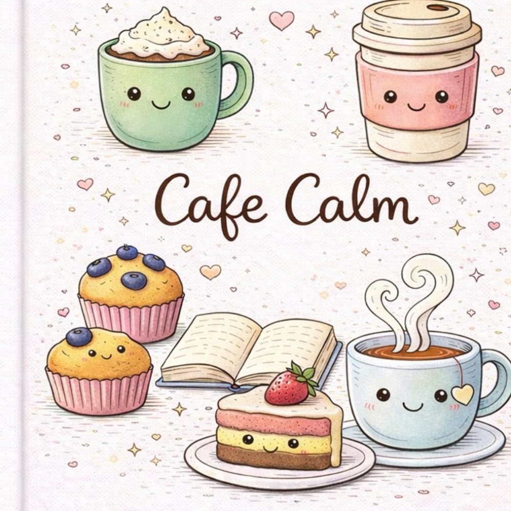 Cafe Calm: A Coloring Book for Relaxation