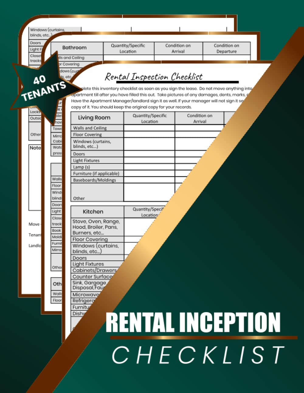 Rental Inception Checklist A rental checklist for your movein/ move