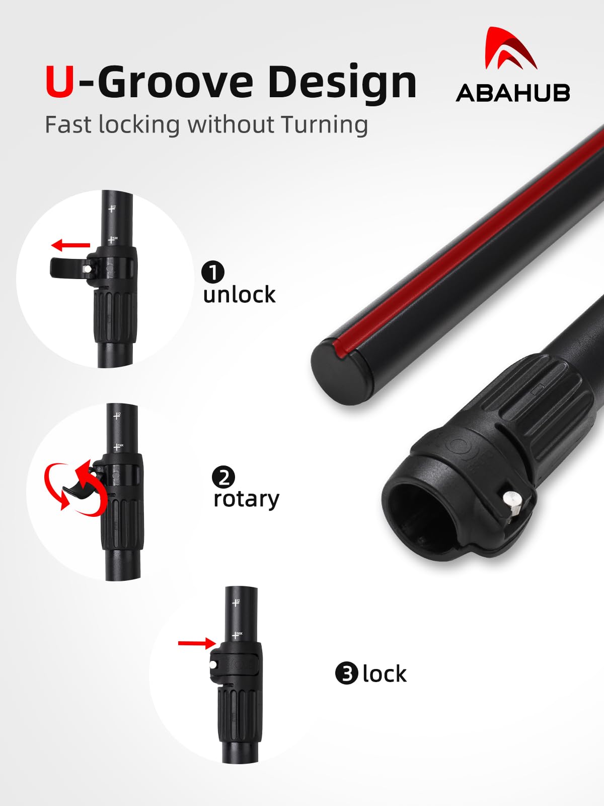 Abahub Pagaia SUP Alluminio Remi SUP Paddle Stand Up Paddle Telescopico 173-213 cm per Tavola da Surf Canoa SUP, Lama in Nylon di Plastica in Nero/Blu/Verde/Rosso/Arancione/Giallo