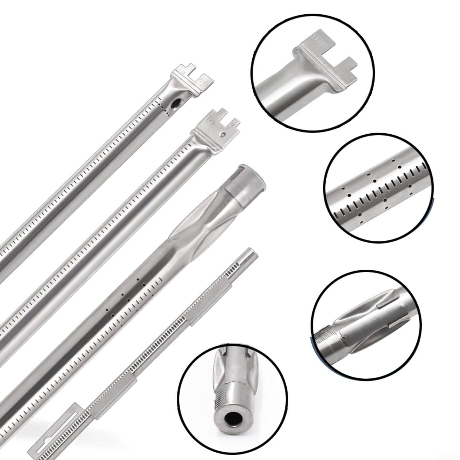 FACAIIO Grill Burner 69787 e barre 7636 per Weber II E310 E320 E330 S310 S320 S330, compatibile con griglie a gas E/S 310 315 320 330 (B)