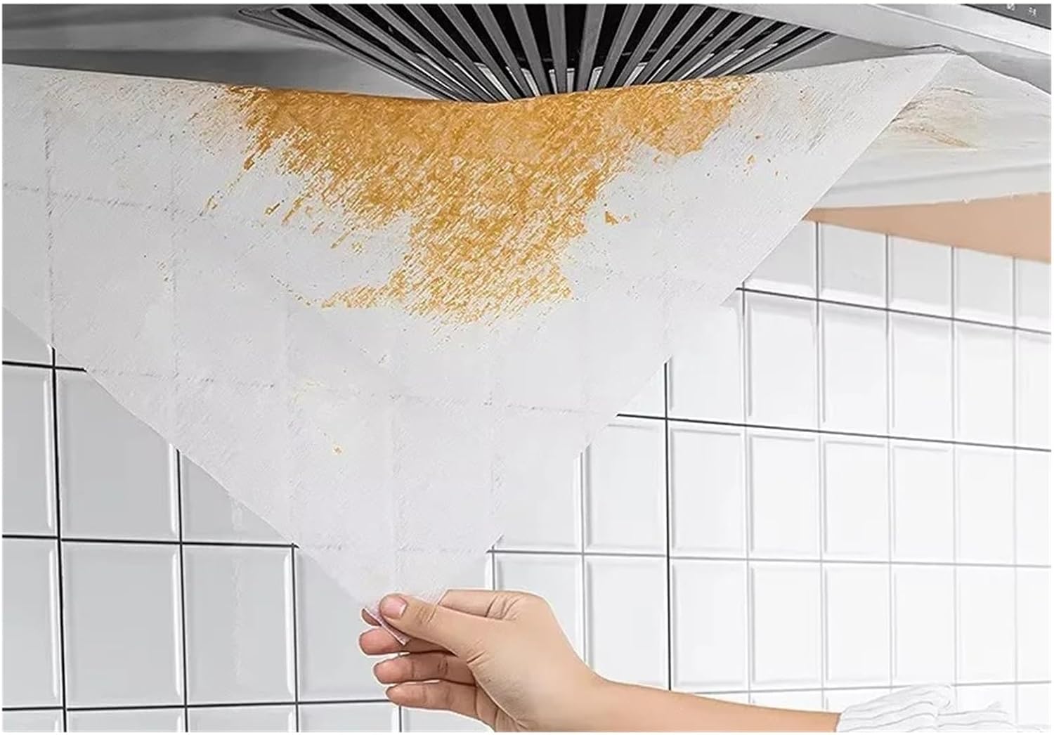 10m Disposable Range Hood Filter Replace Spare Parts Paper Oil Absorbing Kitchen Anti-oil Sticker Household Off Exhaust Smoke