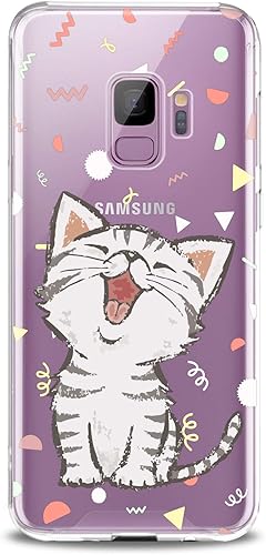 Miniatura 7 de Funda compatible con Samsung S25 S24 S23 FE S22 Plus S21 Ultra S20+ S10e Note 20 S9 Animals Kawaii Lux Girly Flexible Silicona Slim Fit Clear Cats