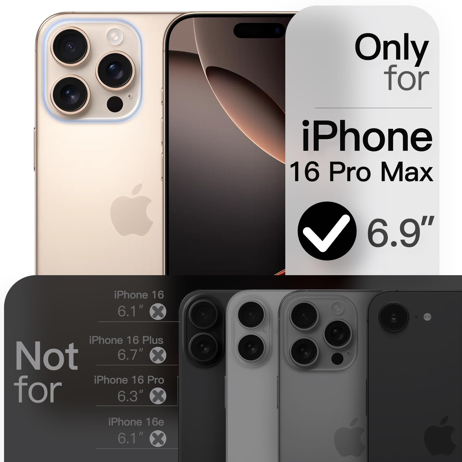 JETech 360 Degree Rotatable Ring Case For IPhone 17 6.3-Inch With Camera Control Button, Compatible With MagSafe, Slim Shockproof Phone Cover With