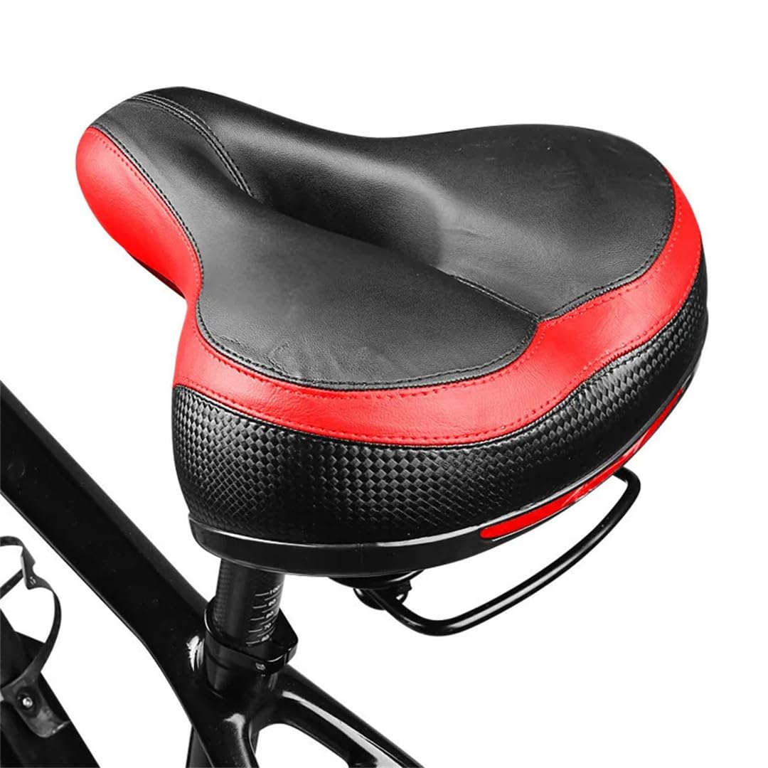 MTB-Fahrradsattel, weich, dick, breit, Mountainbike-Sattel, Fahrradsitzpolster, Fahrradzubehör, 2 Schockball, Blau Sports & Outdoors