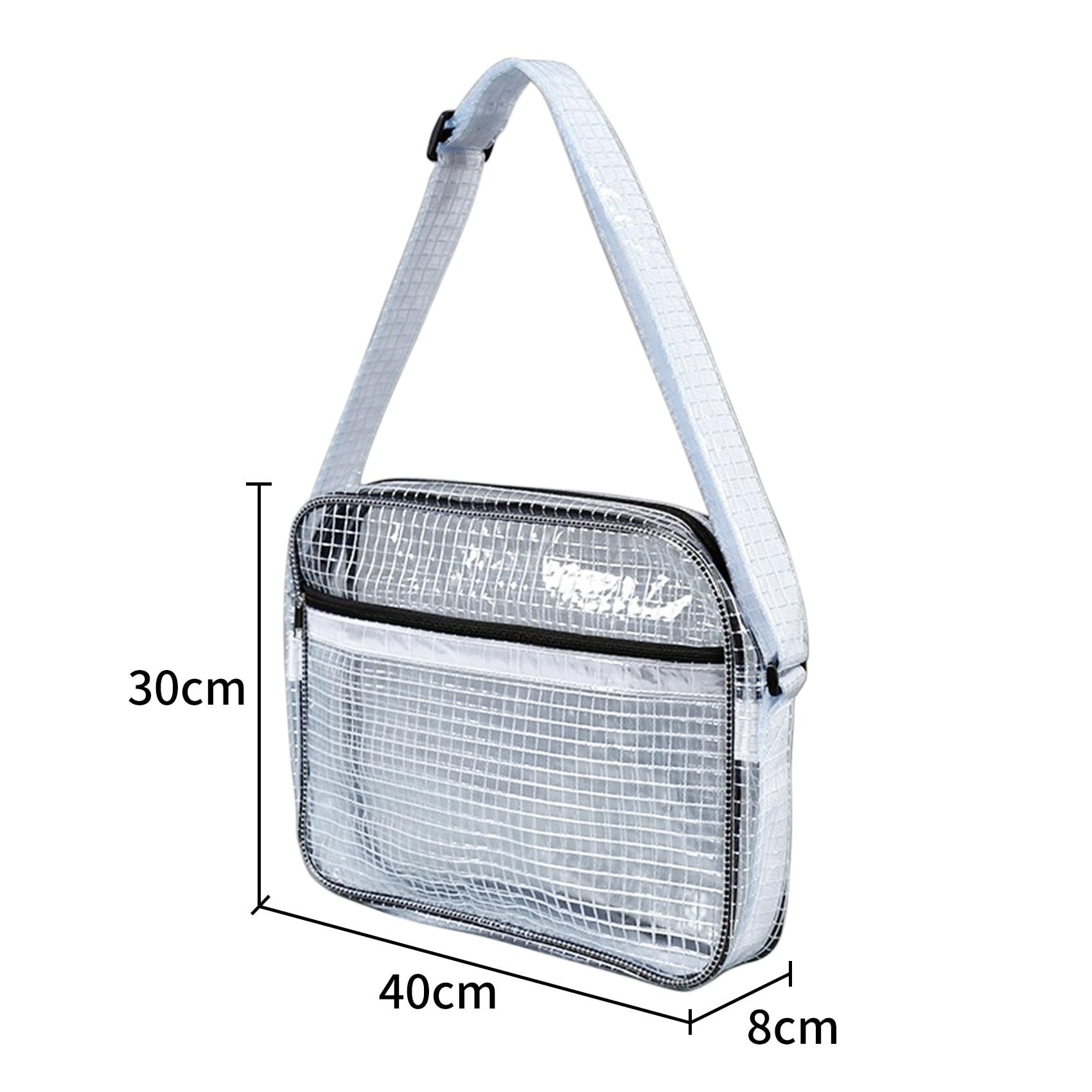 NOTAG Sac à bandoulière unisexe, sac à outils antistatique, sac à outils d'ingénieur imperméable en PVC transparent