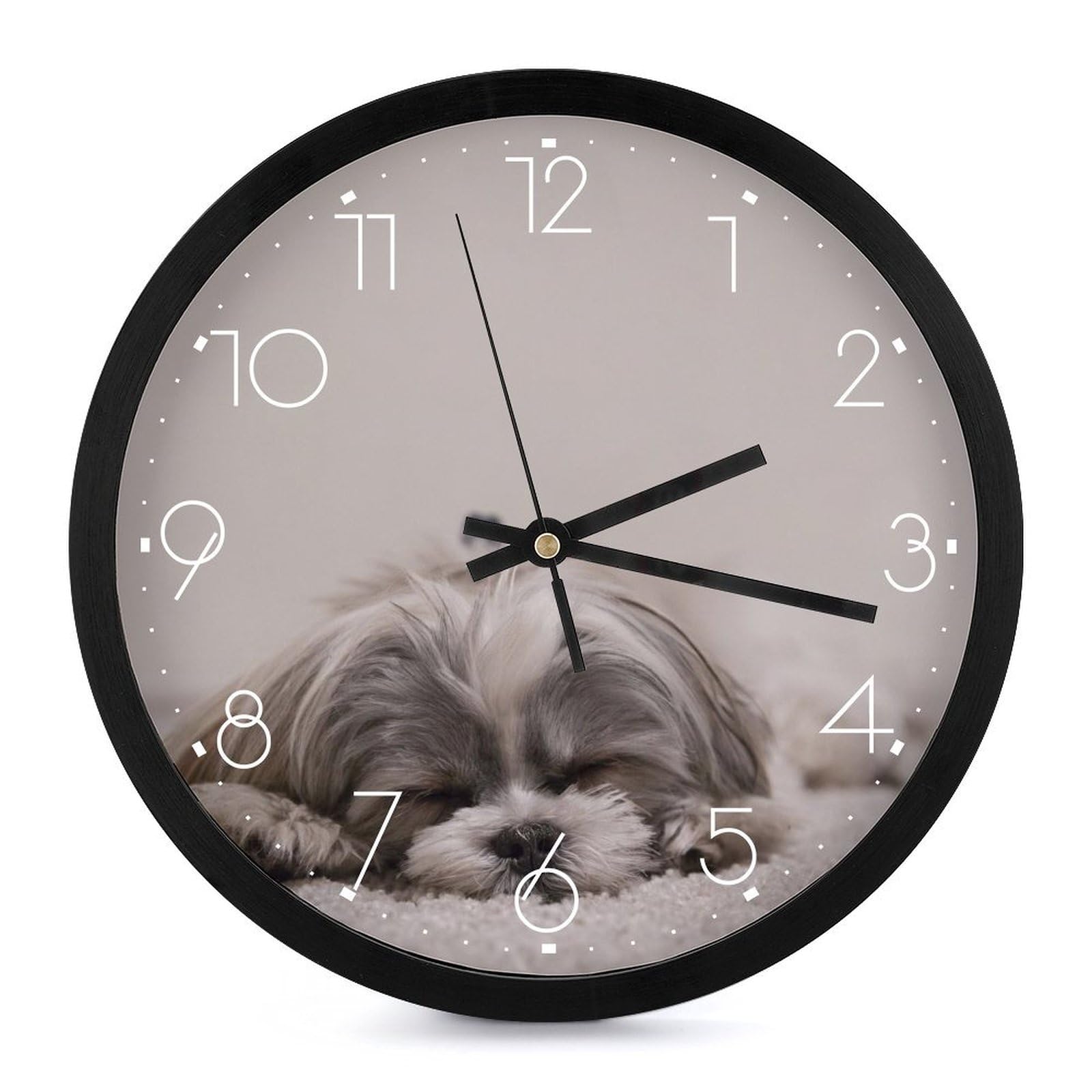 アンティーク目玉時計 シーズー犬