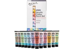 Mont Marte 12pc Pastel Paint Set: Your Artistic Oasis