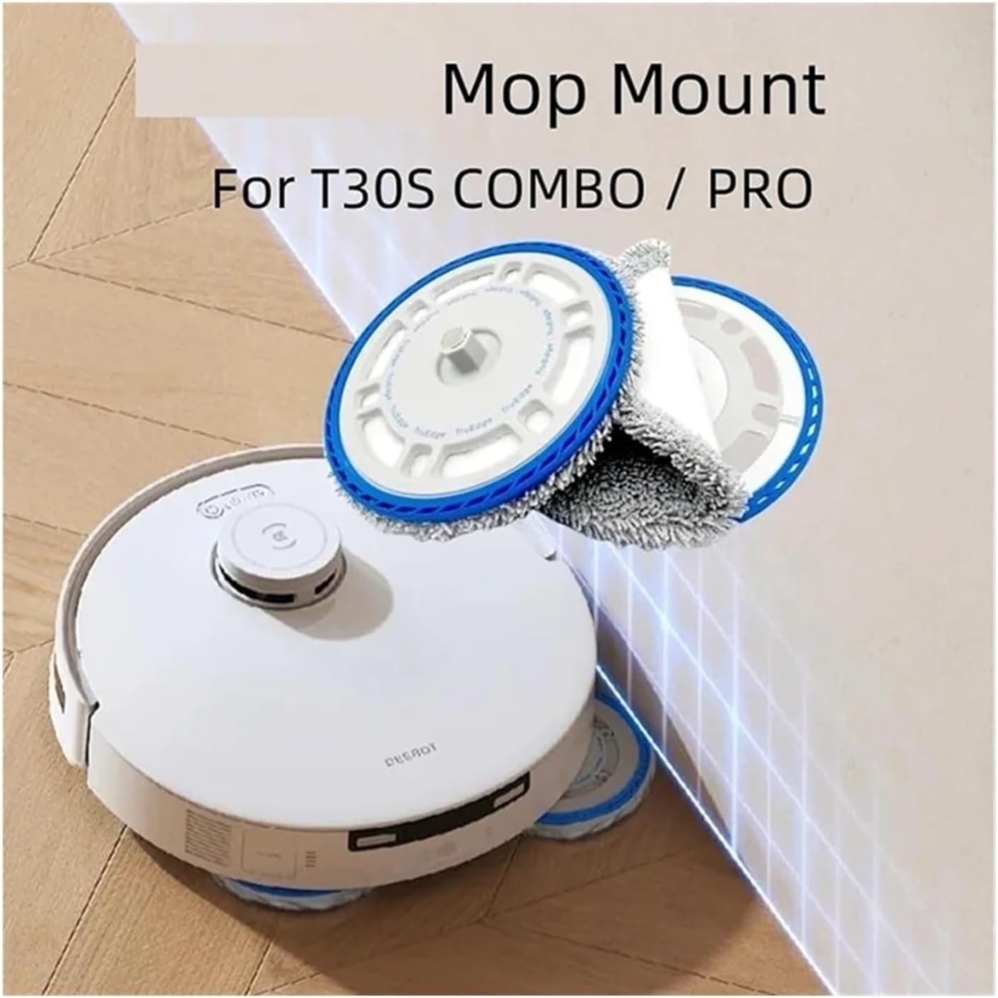 ABWM 4Pcs Mop Holder,Compatible for Ecovacs, T30S Pro Robot Vacuum Cleaner Accessory Spare Parts Vacuum Cleaner Accessories