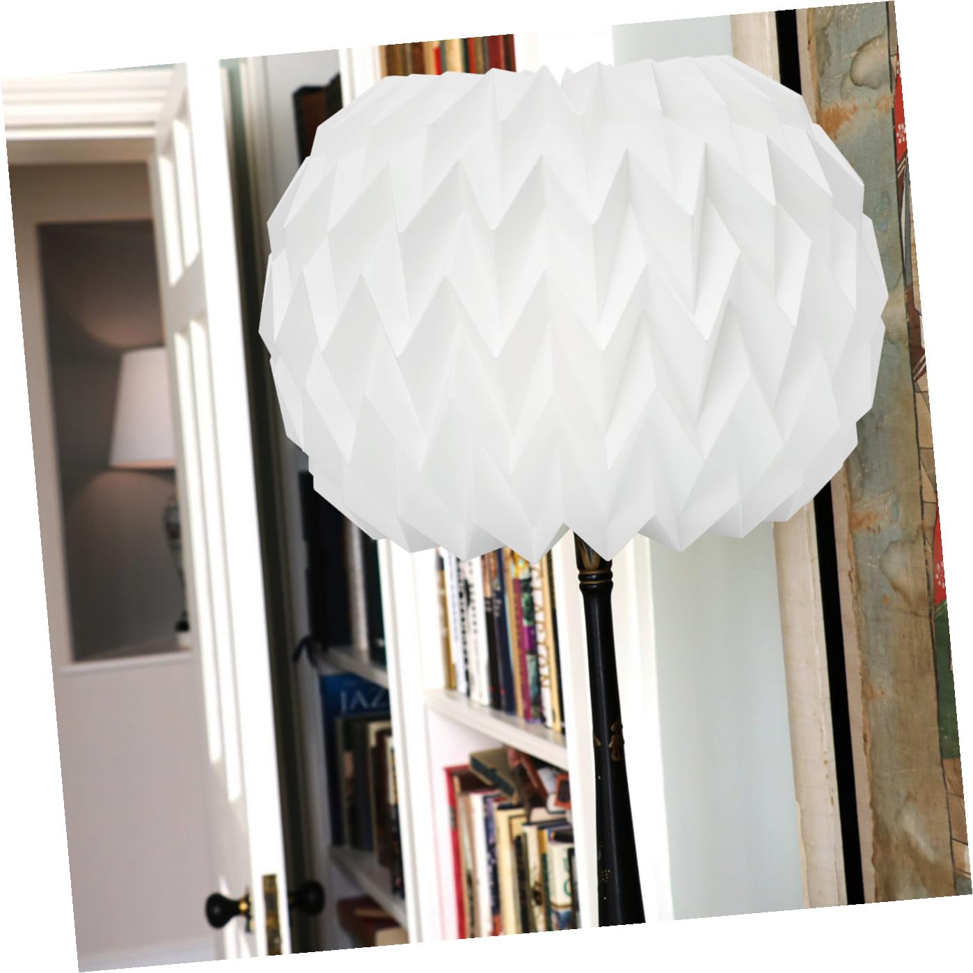 Lampada Sospensione Paralume in Origami Pieghevole Paralume Sospeso Moderno per Bar Sala da Pranzo e Soggiorno Design Nordico Creativo e Resistente