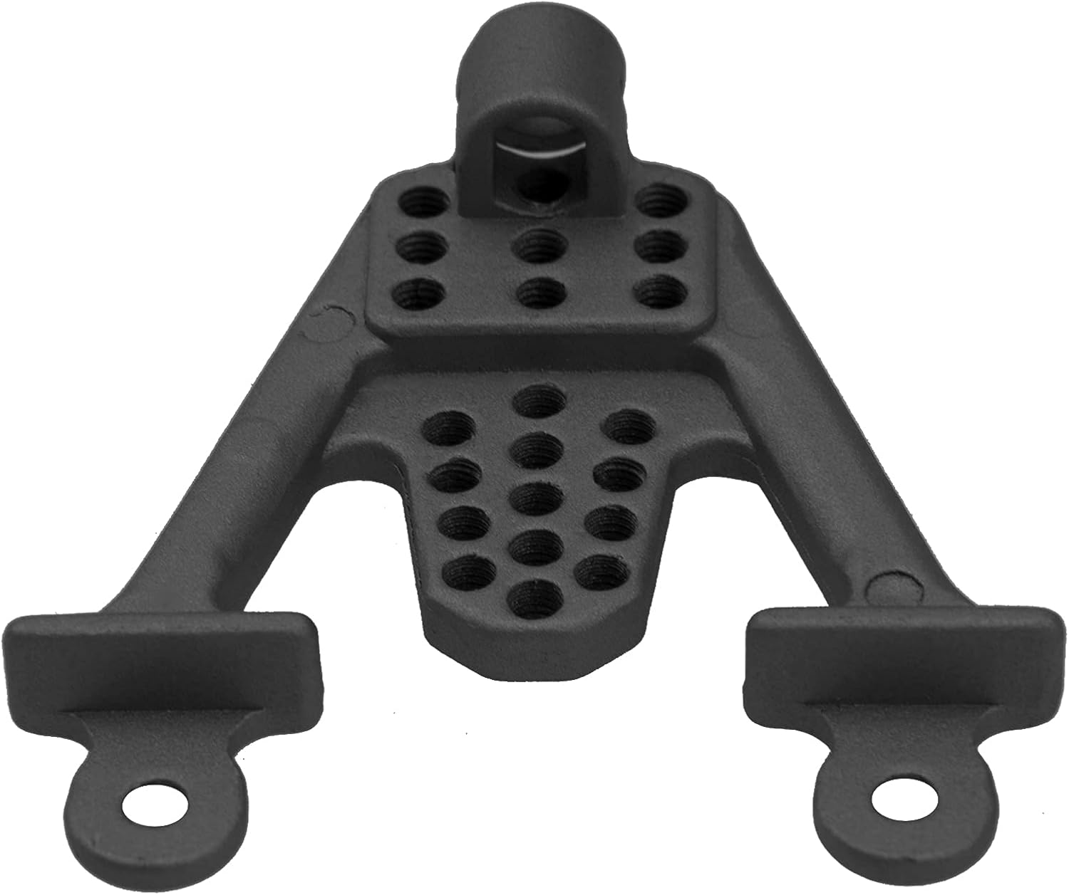 ShareGoo Aluminum Alloy Front Rear Shock Tower Bracket Mount Damper Hoops Compatible with Axial SCX10 1/10 ScaleRC Crawlers Car (Black)