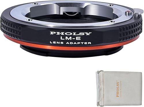 Miniatura 8 de PHOLSY Adaptador de Lente de Enfoque Manual Compatible con Lentes Canon EOS EF a Cámara de Montura E Compatible con Sony a1 a9ii a7S iii/ii, a7R