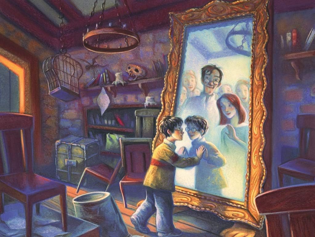 New York Puzzle Company - Harry Potter Mirror of Erised - 1000 Piece Jigsaw Puzzle for Family Game Nights by Mary GrandPré