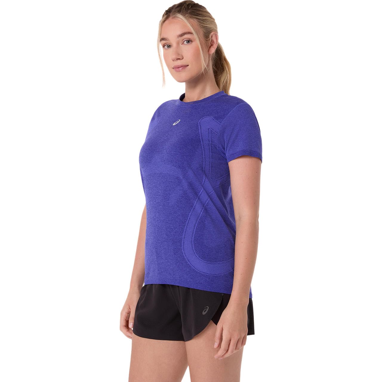 ASICS Road Seamless Laufshirt Damen blau - Cobalt Burst/Eggplant XS