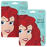 Mad Beauty 2 Count Disney Ariel Princess Face Masks | 2 Sheet Facemasks 0.8 oz | Fun Spa Skincare...