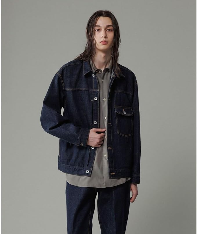 Amazon.co.jp: [アダムエロペ] デニムジャケット JEANS -PERS