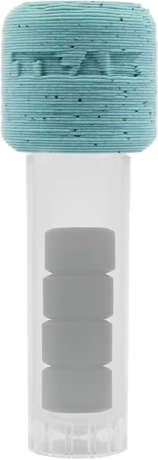 Teak Tuning Apex All Terrain Polymer (ATP) Fingerboard Wheels - New Street Shape, 65D - 7.7mm Diameter - ABEC-9 Stealth Bearings - Made in The USA - Pitch Black Colorway