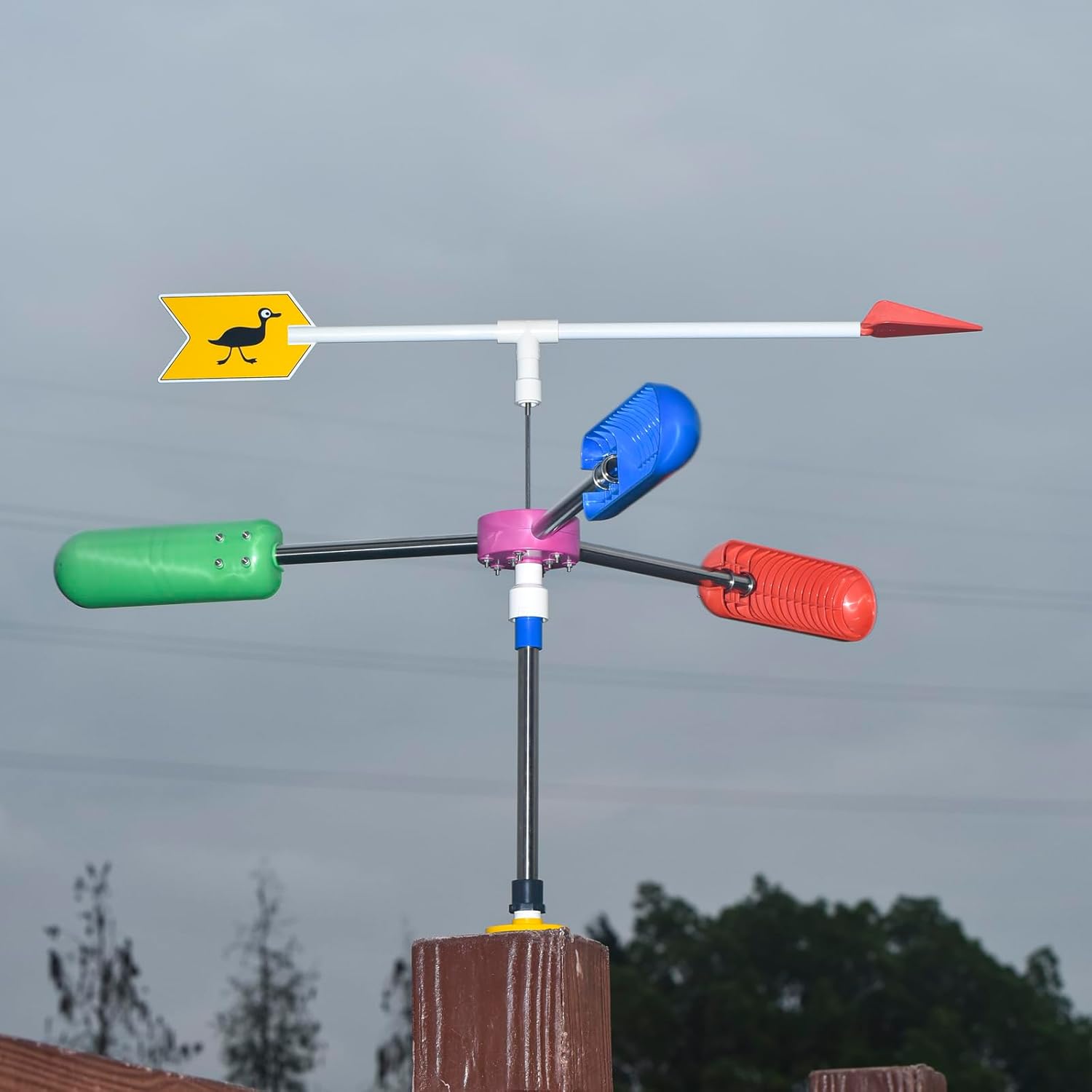 Non-Stop Spinning Wind Spinners Wind Direction Indicators Large Whirligig for Yard Wind Socks for Outside Weather-Resistant 39inch Diameter