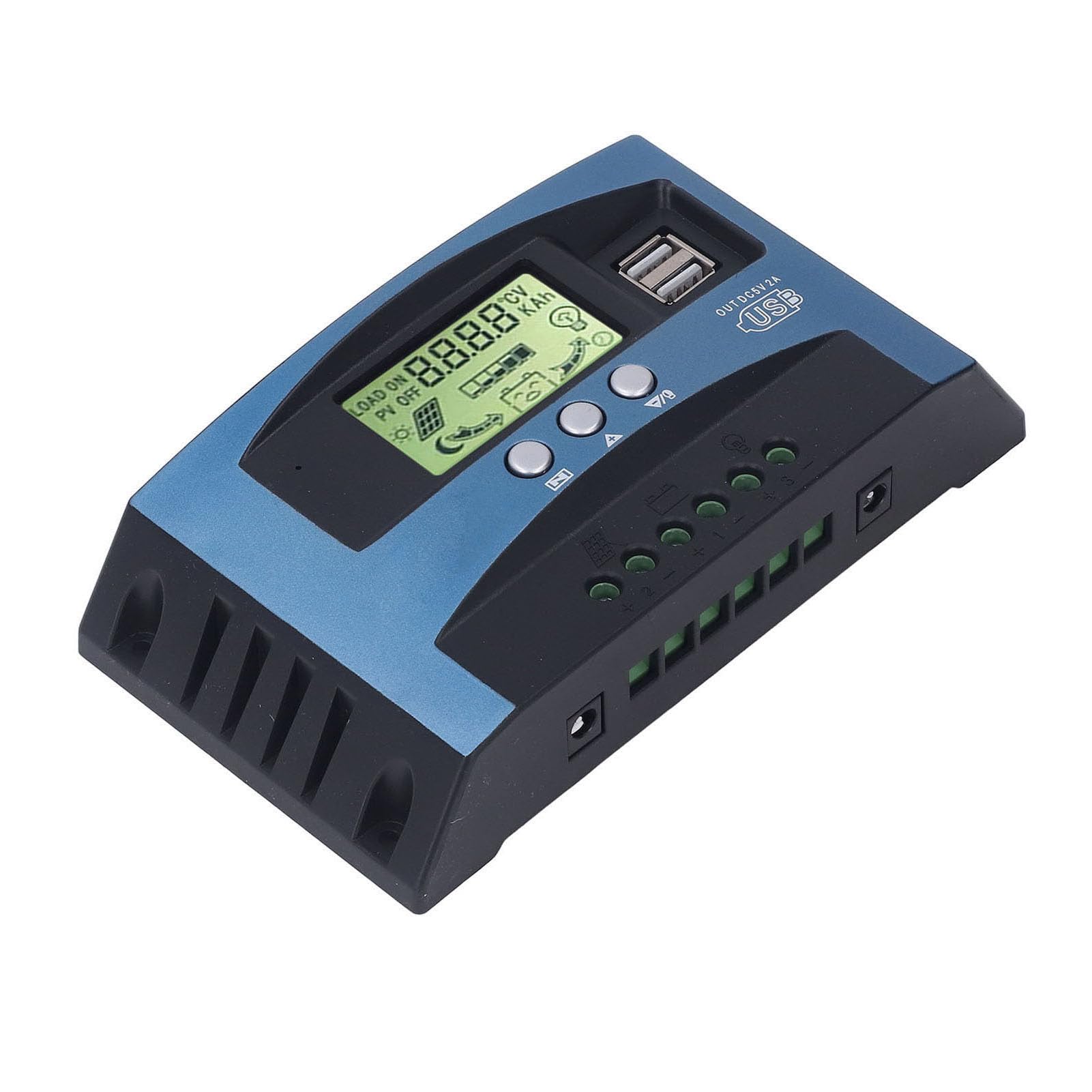 Regulador solar, MPPT controlador solar fotovoltaico, seguimiento de carga, tubo MoS, pantalla digital en tiempo real, 12 V, 24 V, corto, controladores de energía (100 A)