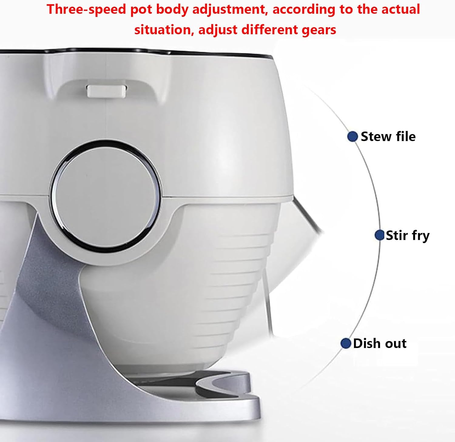6L Multifunctional Cooking Wok, 360° Rotatable Drum Type Stir-Fry Machine Cooker, 2000W Automatic Stir Frying Machine, Non-Stick Pan Fried Rice Machine for Restaurant Hotel