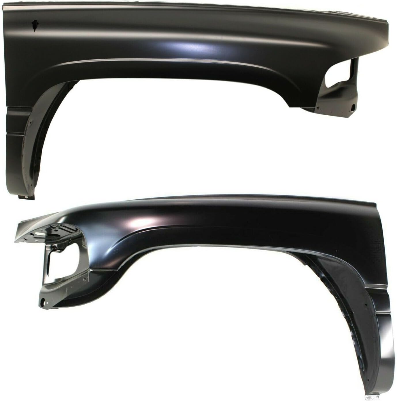 2pcs Fender Repair Quarter Panel Patch Front Left Driver And Right Passenger Side Steel Primed For Car Without Molding Holes Set Truck 10822878 55234708AG CH1241186C