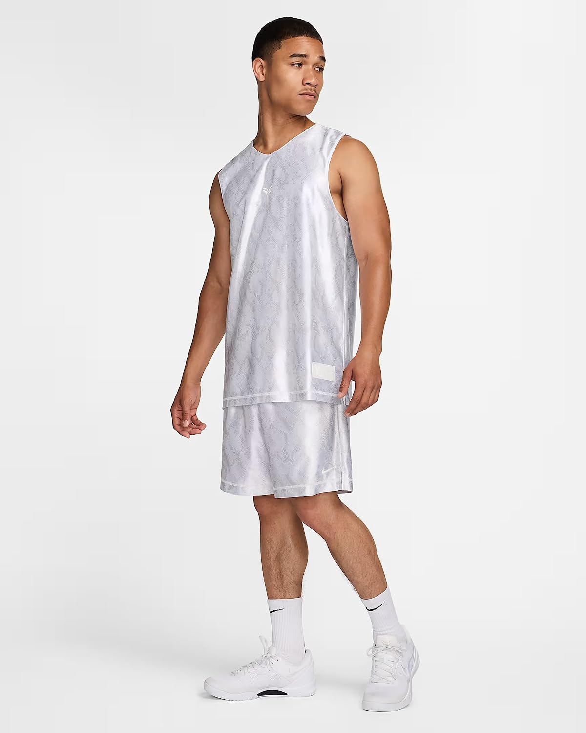 Nike Kobe Men's Dri-FIT Standard Issue Reversible Basketball Jersey, White/White/Summit White, XL-Tall