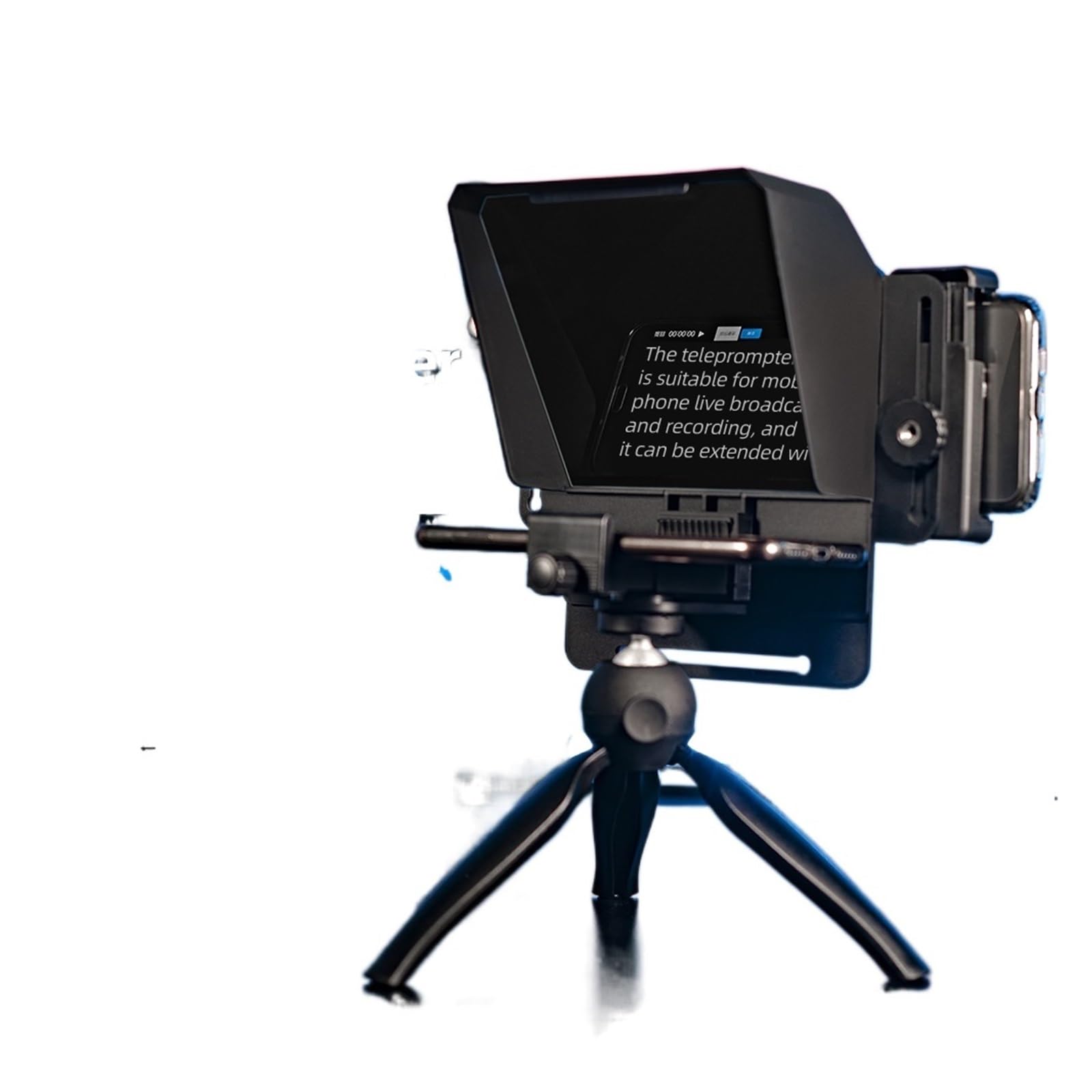 Teleprompter, Grabación de Mini Teleprompter Portable Inscriber Mobile Teleprompter Artefact Video con Control Remoto for Live, Enseñanza en línea Transmisión en Vivo(Kit 3)