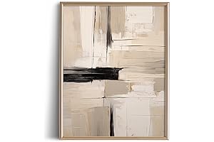 Abstract Wall Art Print - Neutral Earth Tone Mid Century Modern Decor