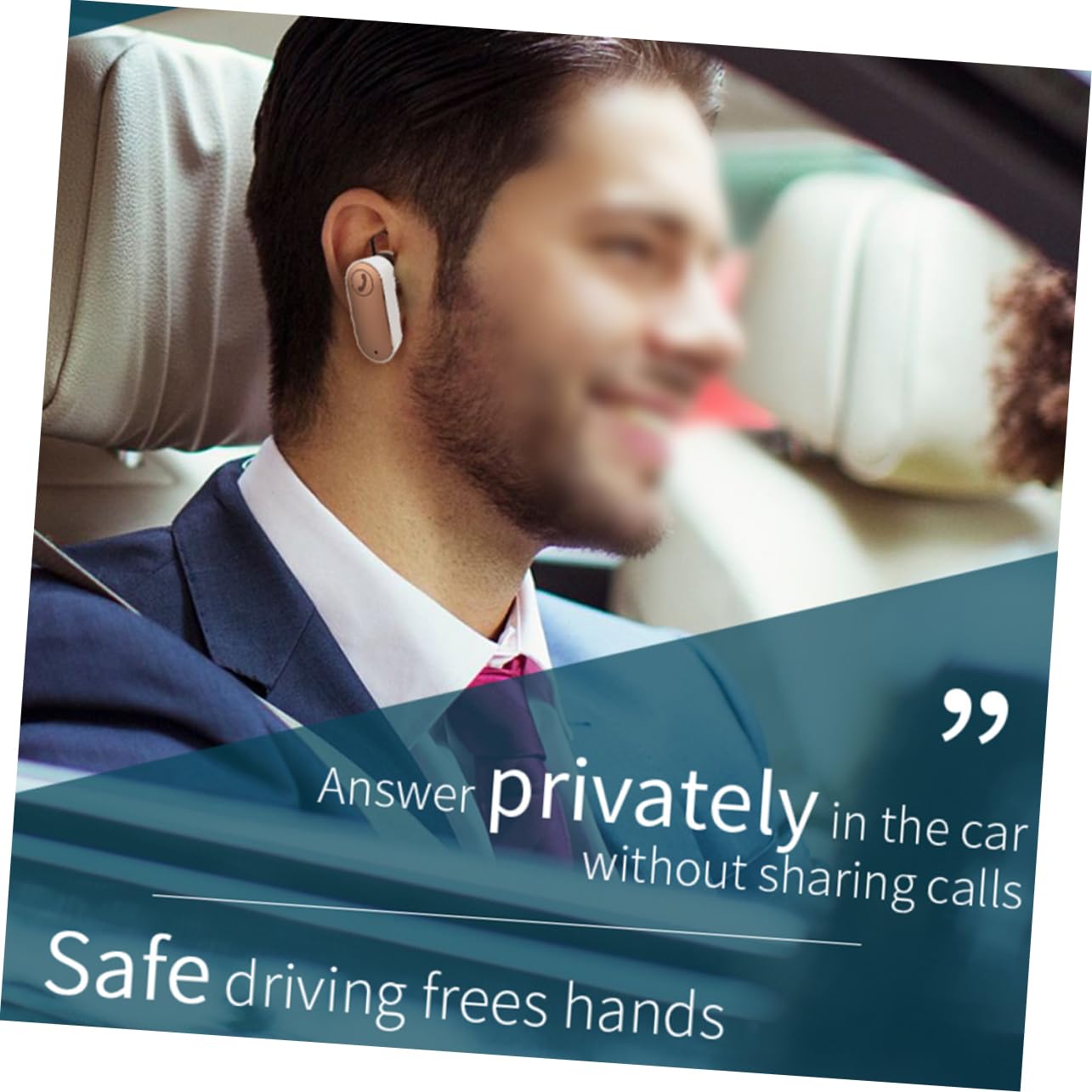 NUOBESTY 1pezzi Auricolare Multifunzione Wireless per Auto Adattatore Microfono Integrato per Chiamate in Vivavoce Uscita Aux e Caricabatterie USB