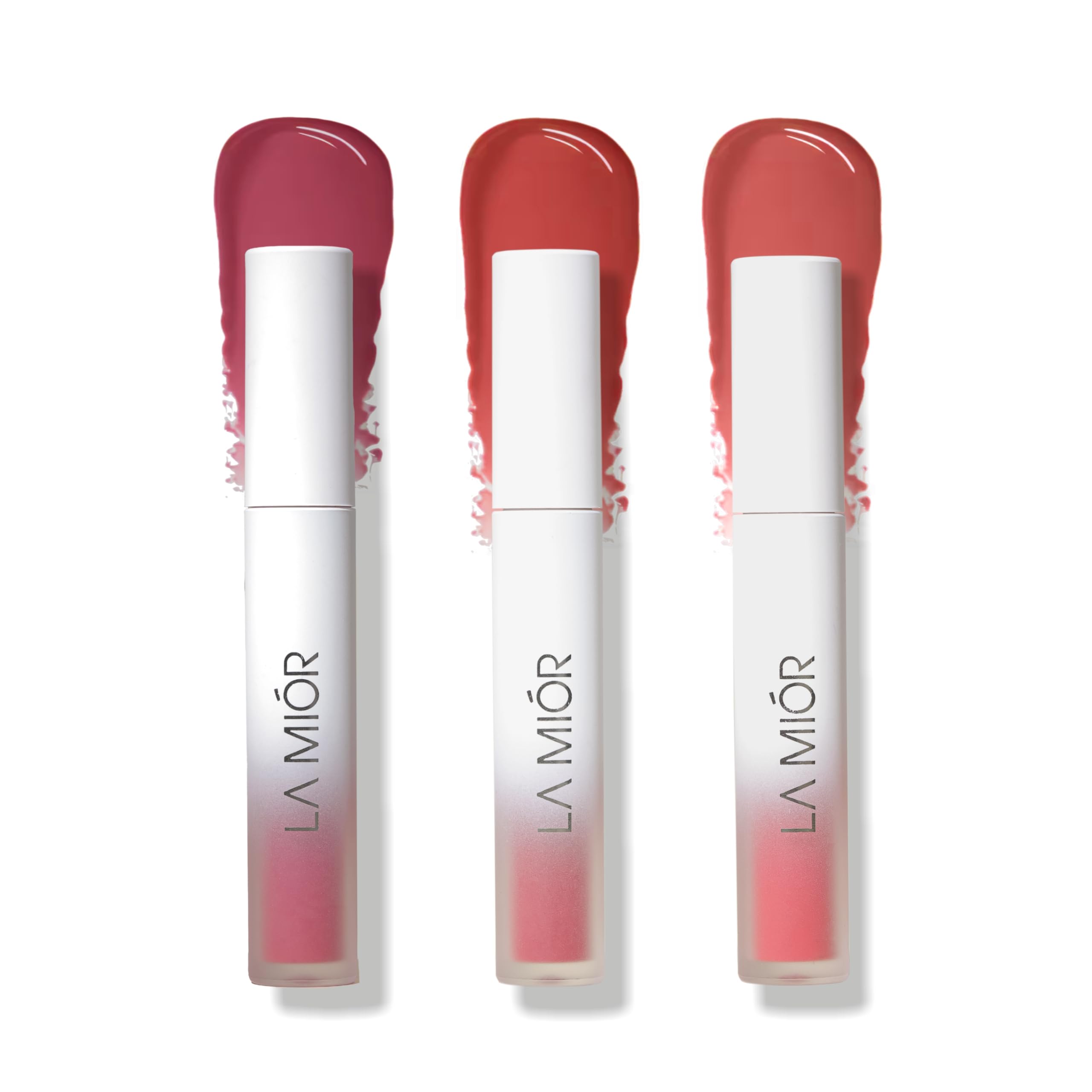LAMIOR Long-Lasting Juicy Glossy Finish Lip Stain|Pack Of 3|16-Hour Stay, Transfer-Proof, Gel-To-Oil, Plumping, Hydrating|Shade: Fresh Summer