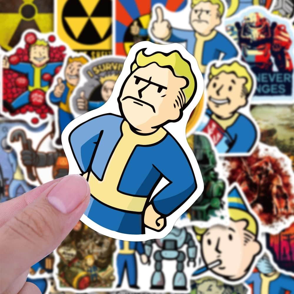 52pcs Game Stickers Pack - Waterproof Vinyl Decals for Laptop, Water Bottle, Gaming Gear, Refrigerator, Game Stickers for Adult Teens Party Favors - Image 3